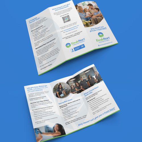Fresh Start Cleaning Trifold Design
