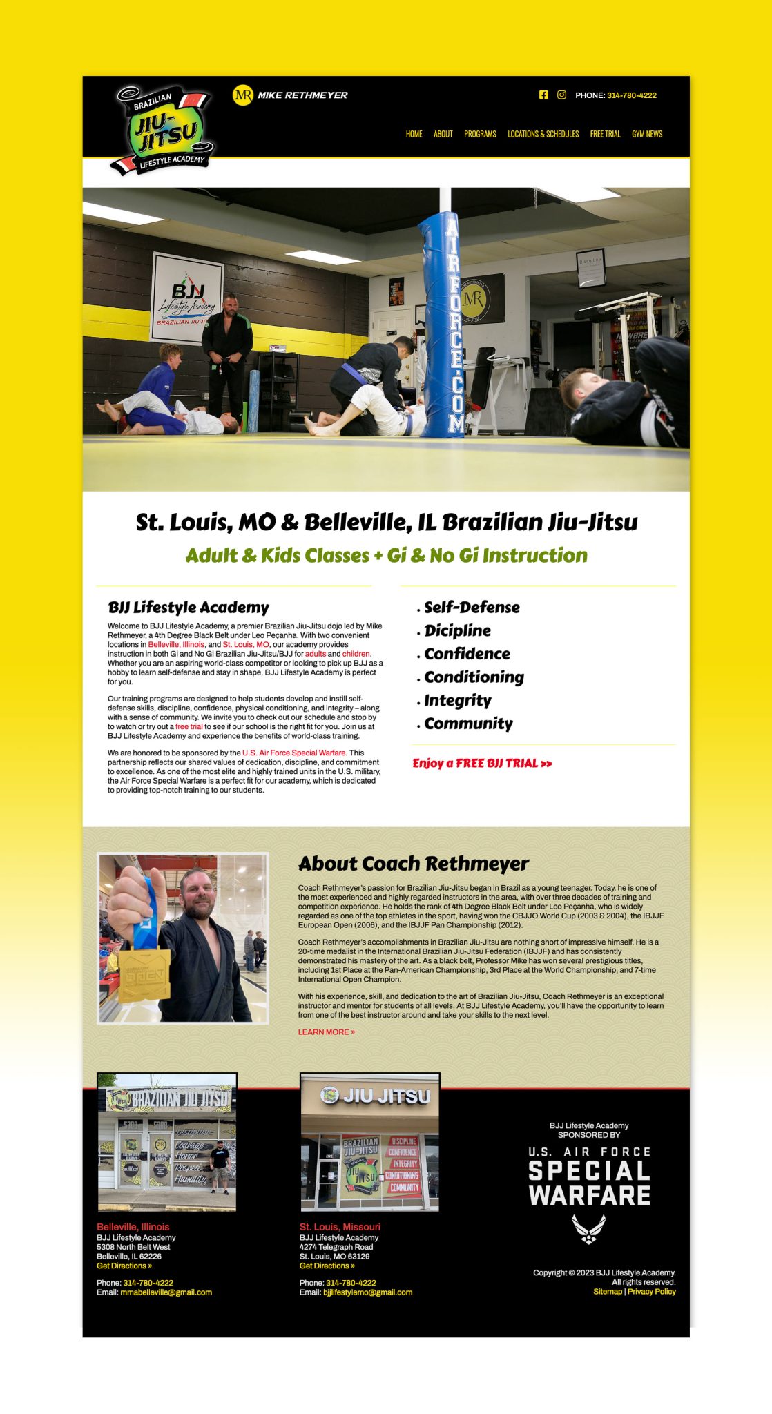 BJJ LA web design