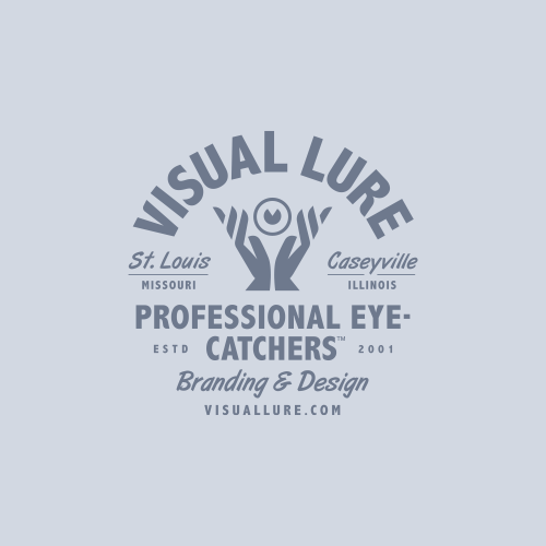 Visual Lure eyeball logo badge