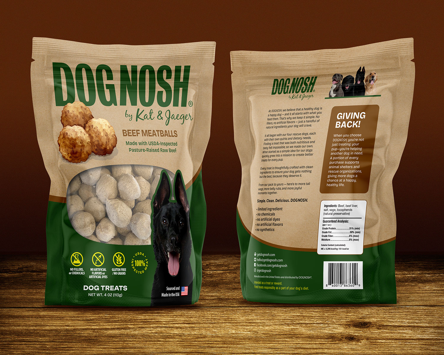 Dog treat branding