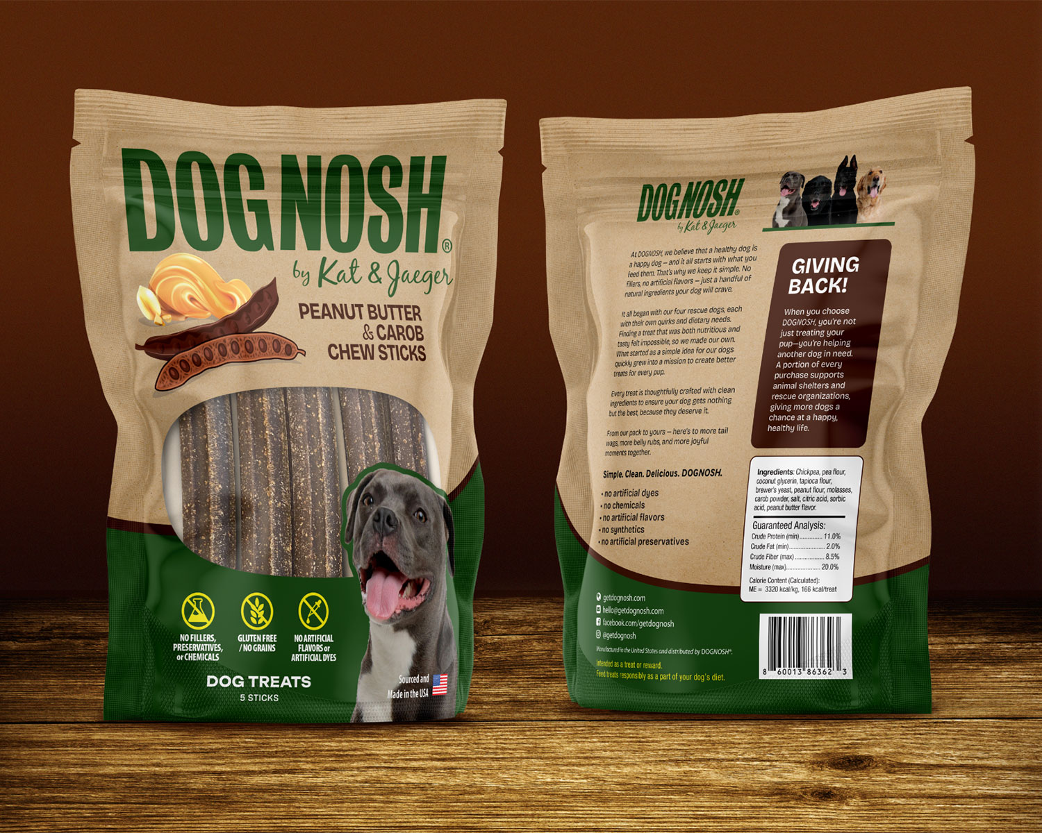 Dog treat branding & design