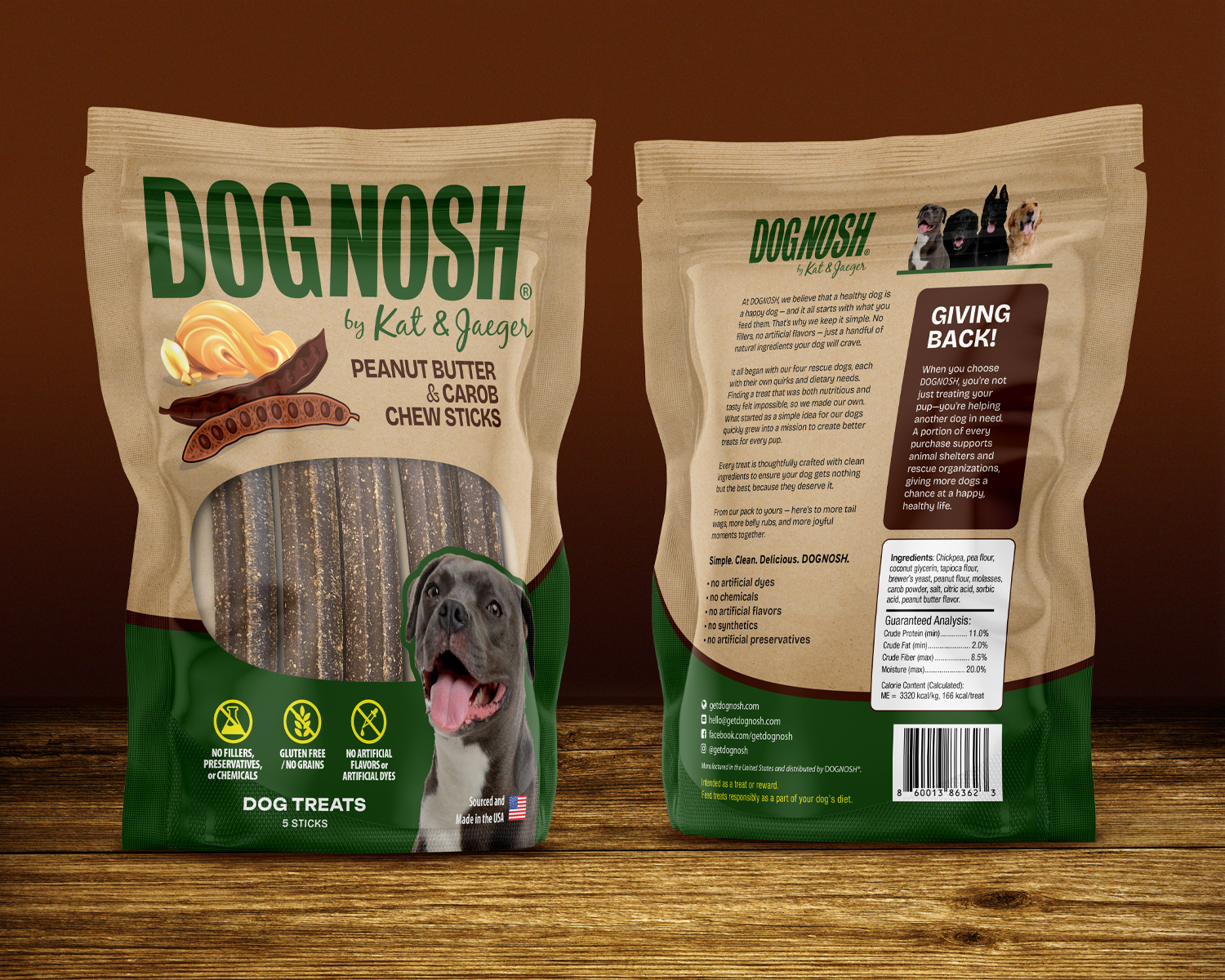 Dog treat branding & design