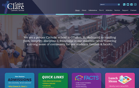 STC school website design