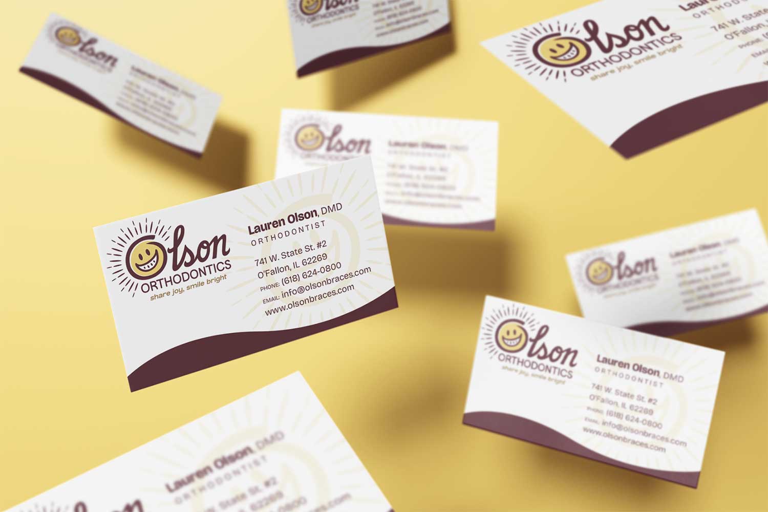 olson business card design