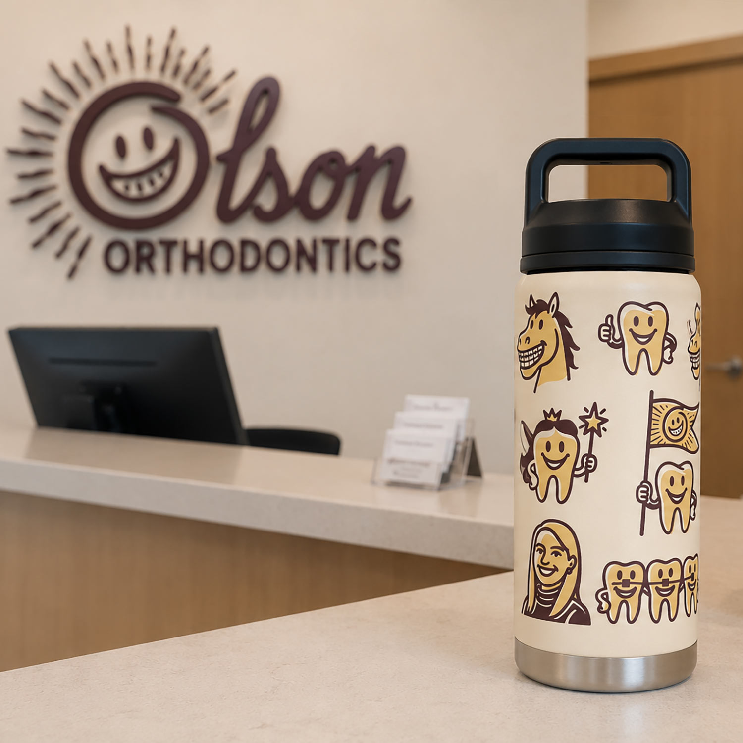 illustration water bottle design