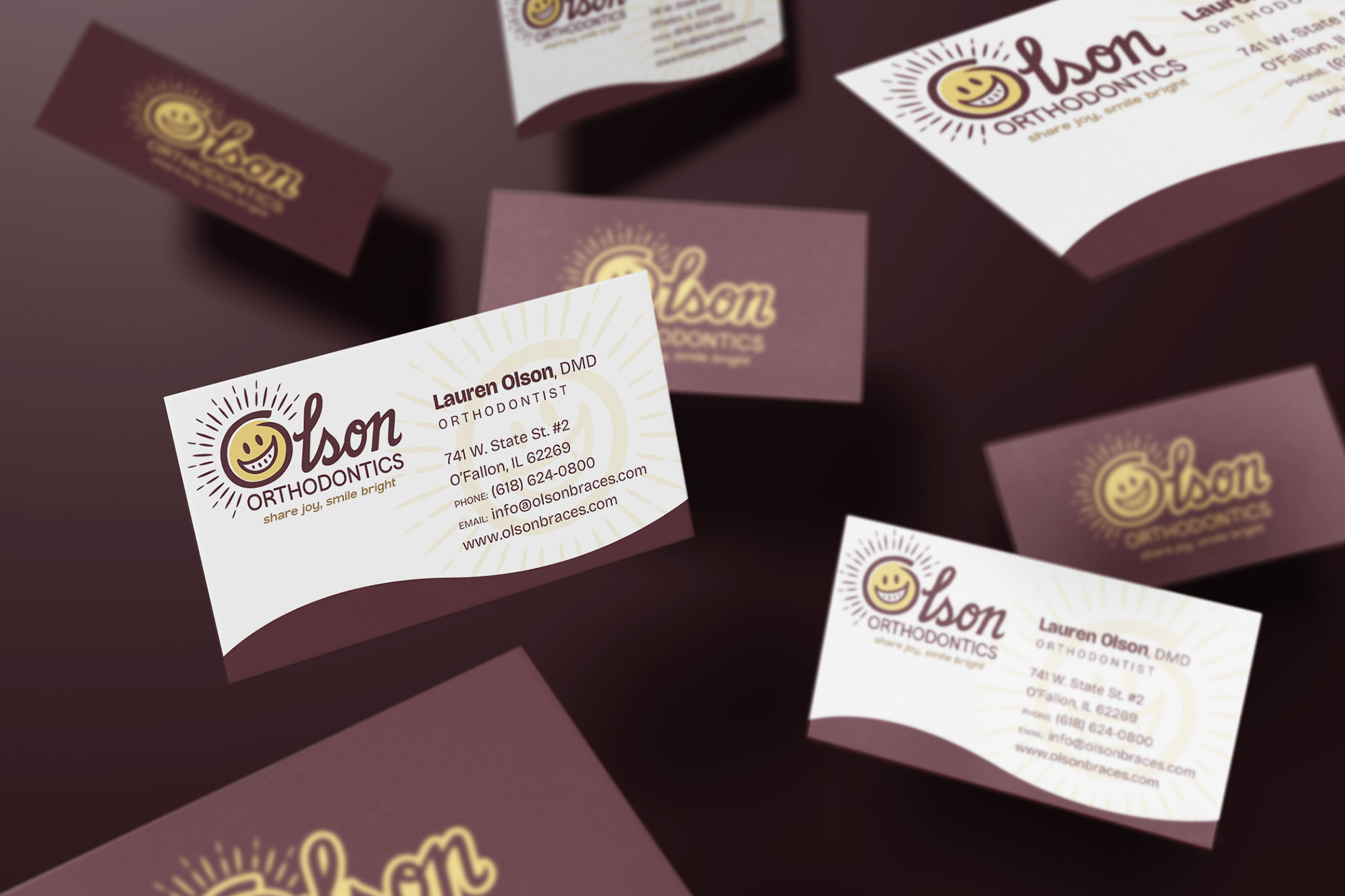 olson business card design