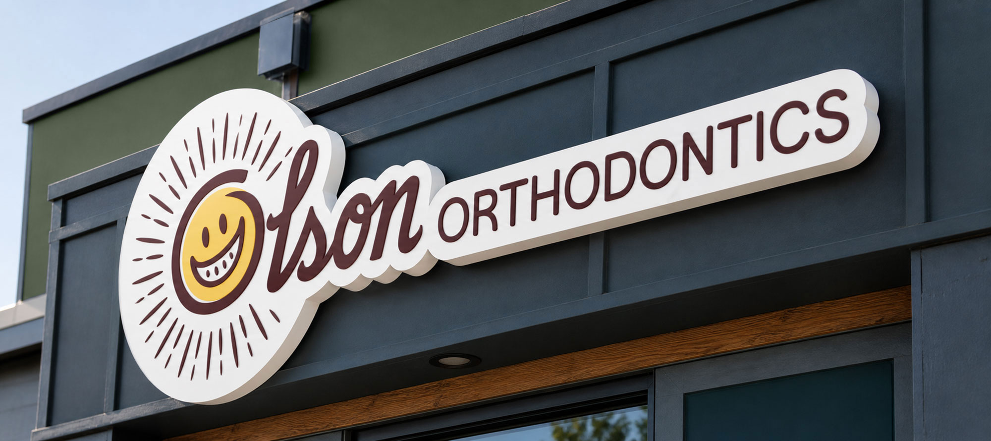 olson sign design closeup