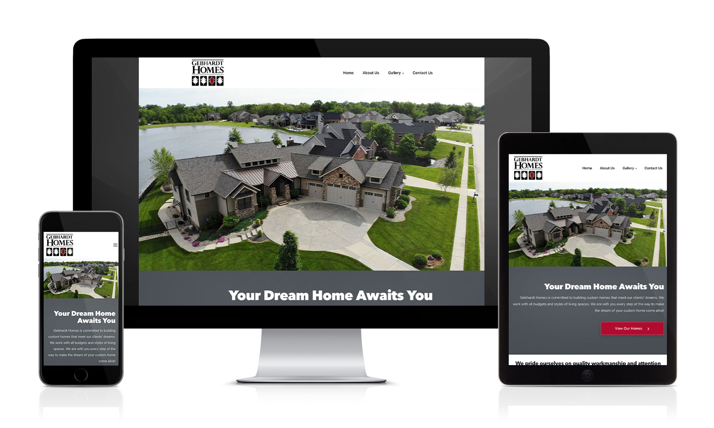Gebhardt Homes Website