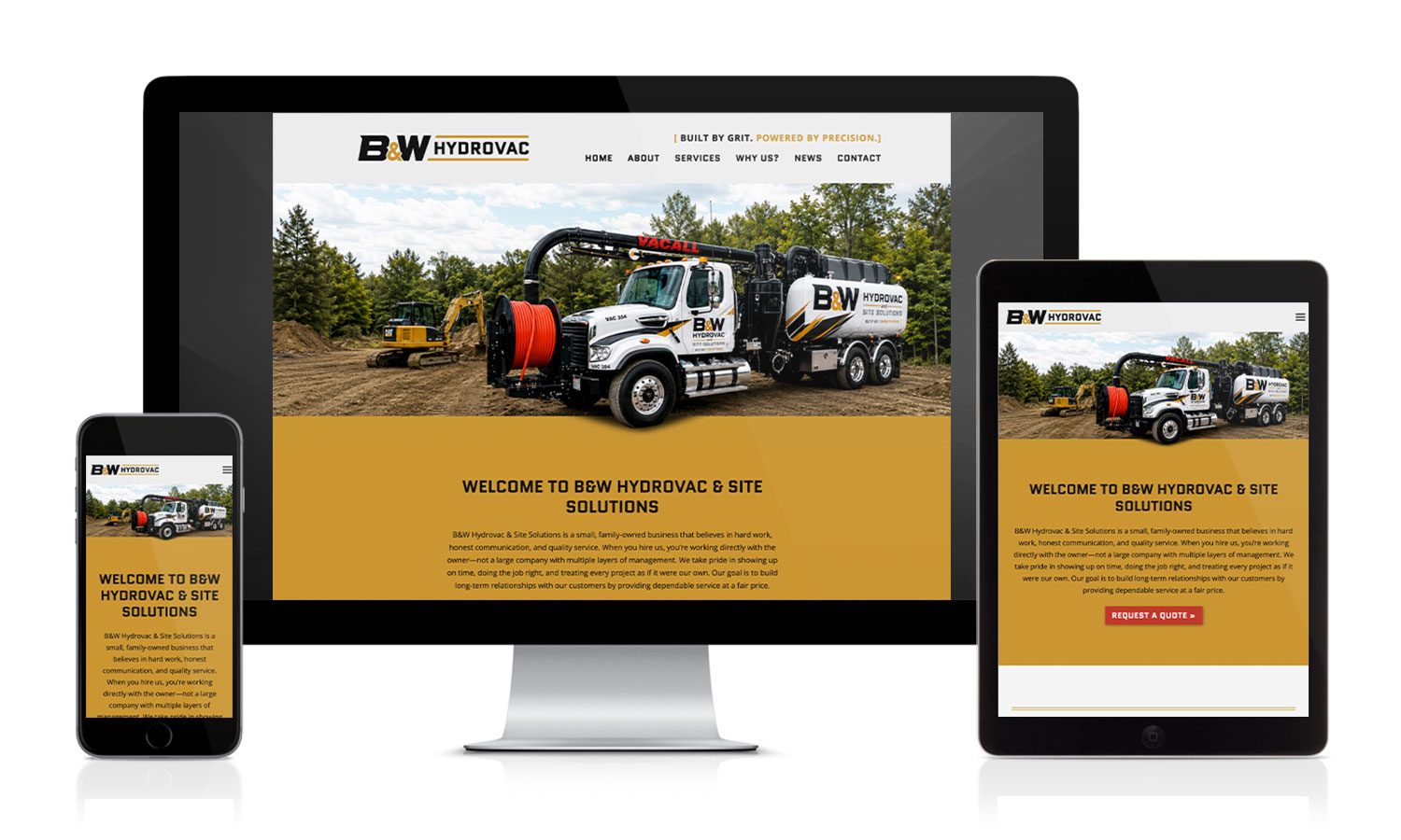 B&W Hydrovac Website