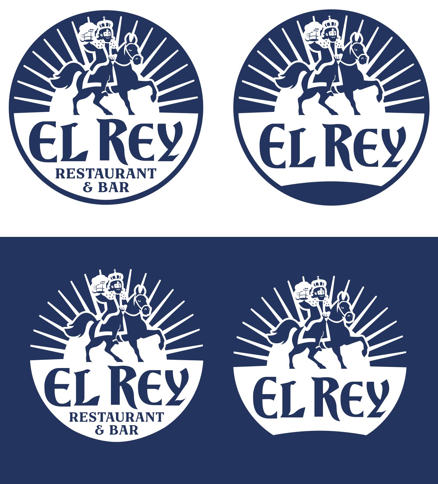 single color logo options ElRey