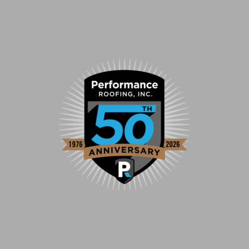 Performance Roofing 50th Logo