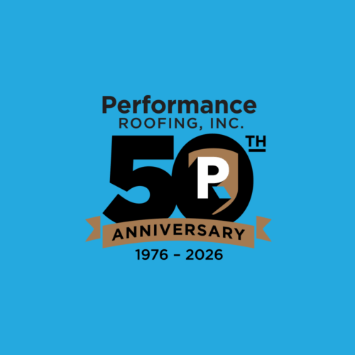 Performance Roofing 50th Logo