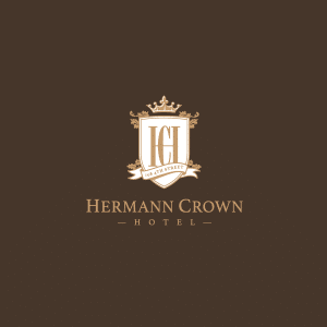 Hermann Crown Hotel logo design option 2