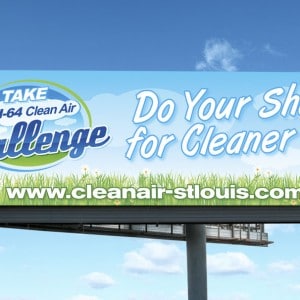 St. Louis Clean Air Billboard Design for the American Lung Association