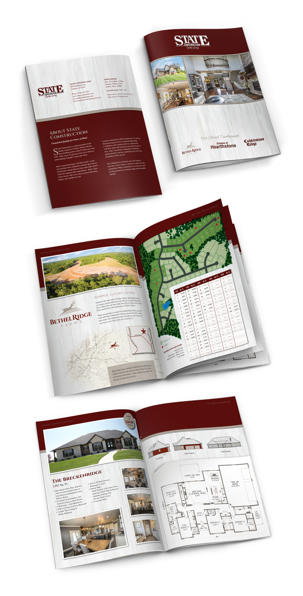 State Construction brochure graphic design